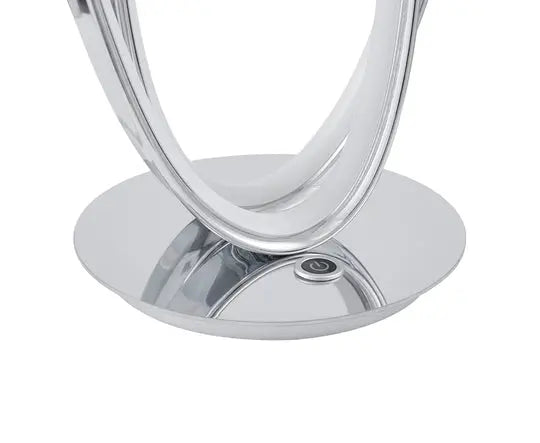 Milan Chrome Table Lamp // LED Strip & Touch Dimmer  Warm Home View