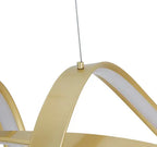 Bucharest LED Chandelier // Sandy Gold  Warm Home View