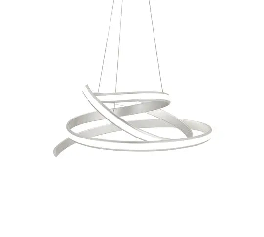 Oslo LED Adjustable Chandelier // Silver  Warm Home View