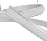 Oslo LED Adjustable Chandelier // Silver  Warm Home View
