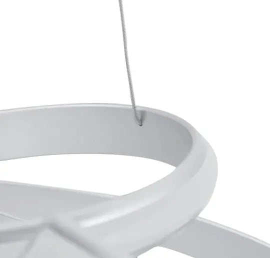 Oslo LED Adjustable Chandelier // Silver  Warm Home View