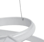 Oslo LED Adjustable Chandelier // Silver  Warm Home View