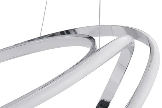 Moscow LED Chandelier // Chrome  Warm Home View