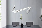 Moscow LED Chandelier // Chrome  Warm Home View
