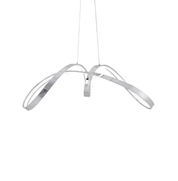 Lisbon LED Chandelier // Chrome  Warm Home View