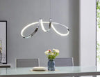 Lisbon LED Chandelier // Chrome  Warm Home View