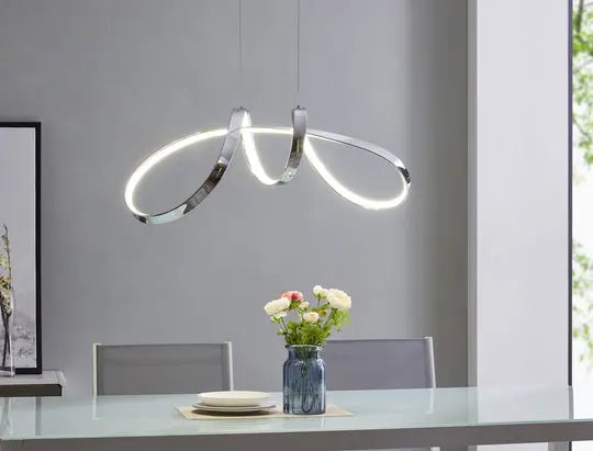Lisbon LED Chandelier // Chrome  Warm Home View
