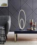 Milan Chrome Table Lamp // LED Strip & Touch Dimmer  Warm Home View