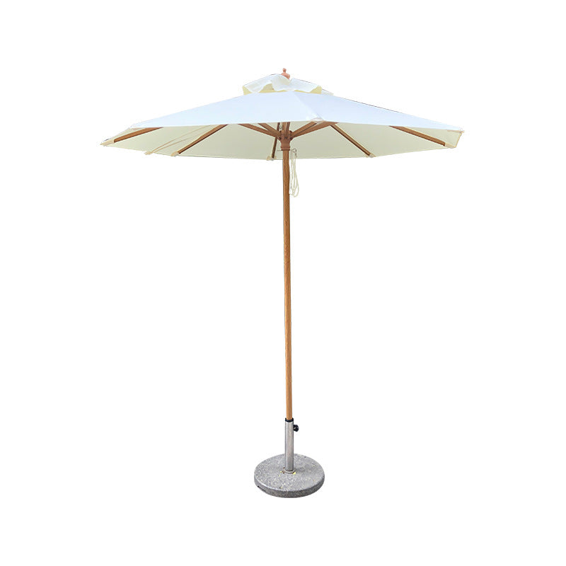 Outdoor Patio Umbrella with 4 Ribs for Advertising - Polyester, 1-Piece  Warm Home View