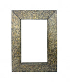 Bronze Rectangle Accent Metal Mirror  Warm Home View