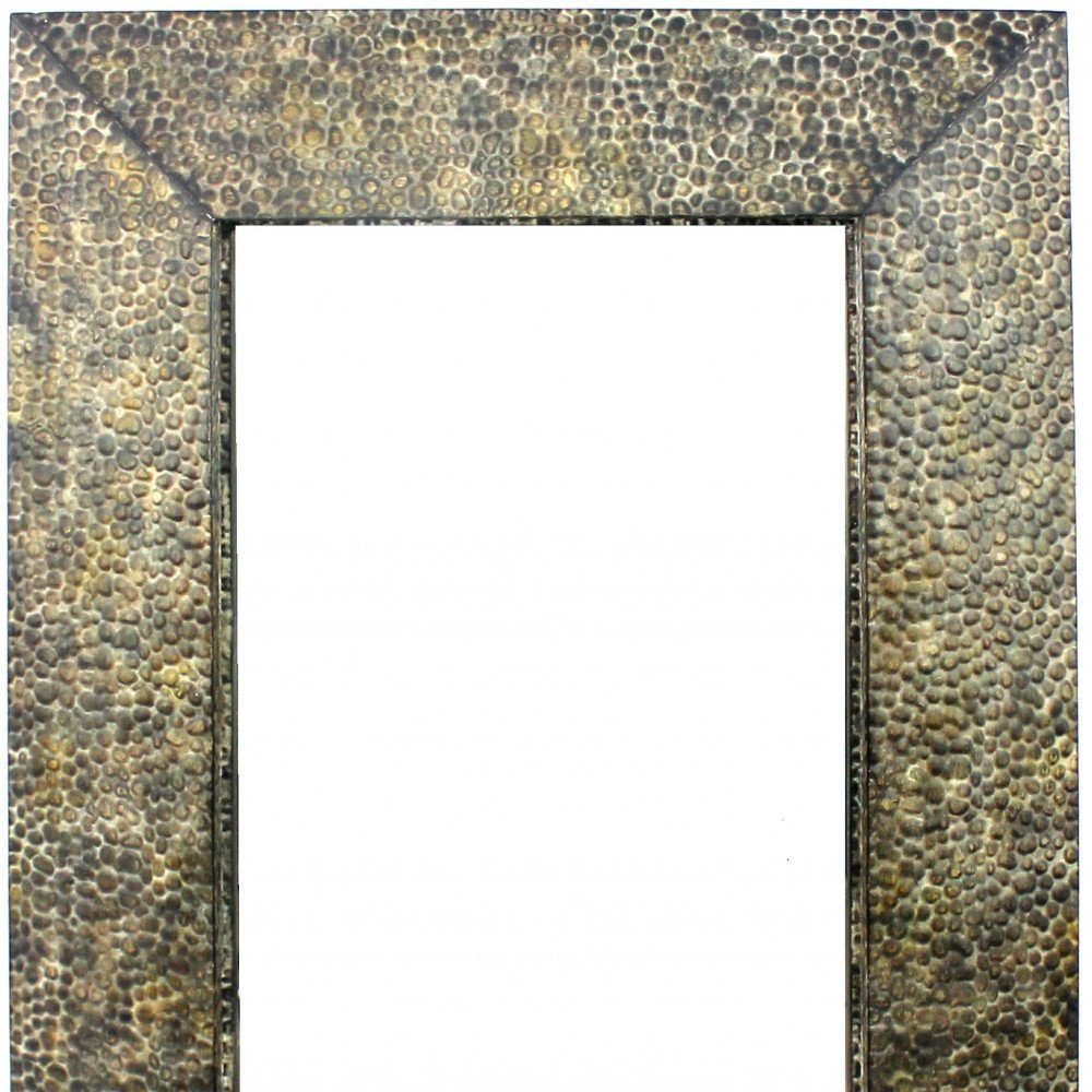 Bronze Rectangle Accent Metal Mirror  Warm Home View