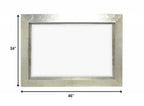 Silver Rectangle Accent Metal Mirror  Warm Home View