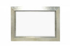 Silver Rectangle Accent Metal Mirror  Warm Home View