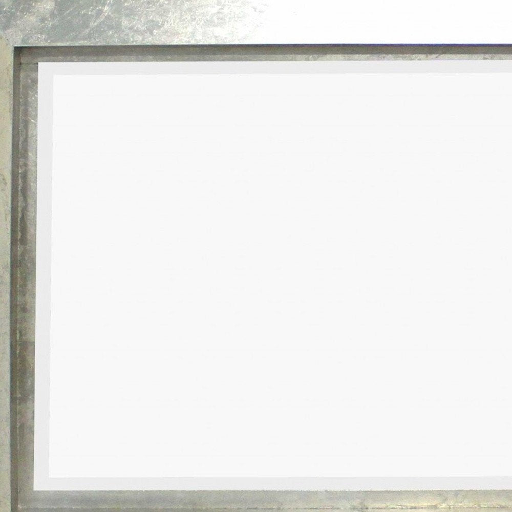 Silver Rectangle Accent Metal Mirror  Warm Home View