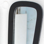 Set of Two Black Solid Wood Wall Sconce Candle Holders  Warm Home View