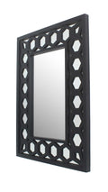 Black Square Accent Mirror  Warm Home View