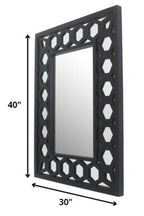 Black Square Accent Mirror  Warm Home View