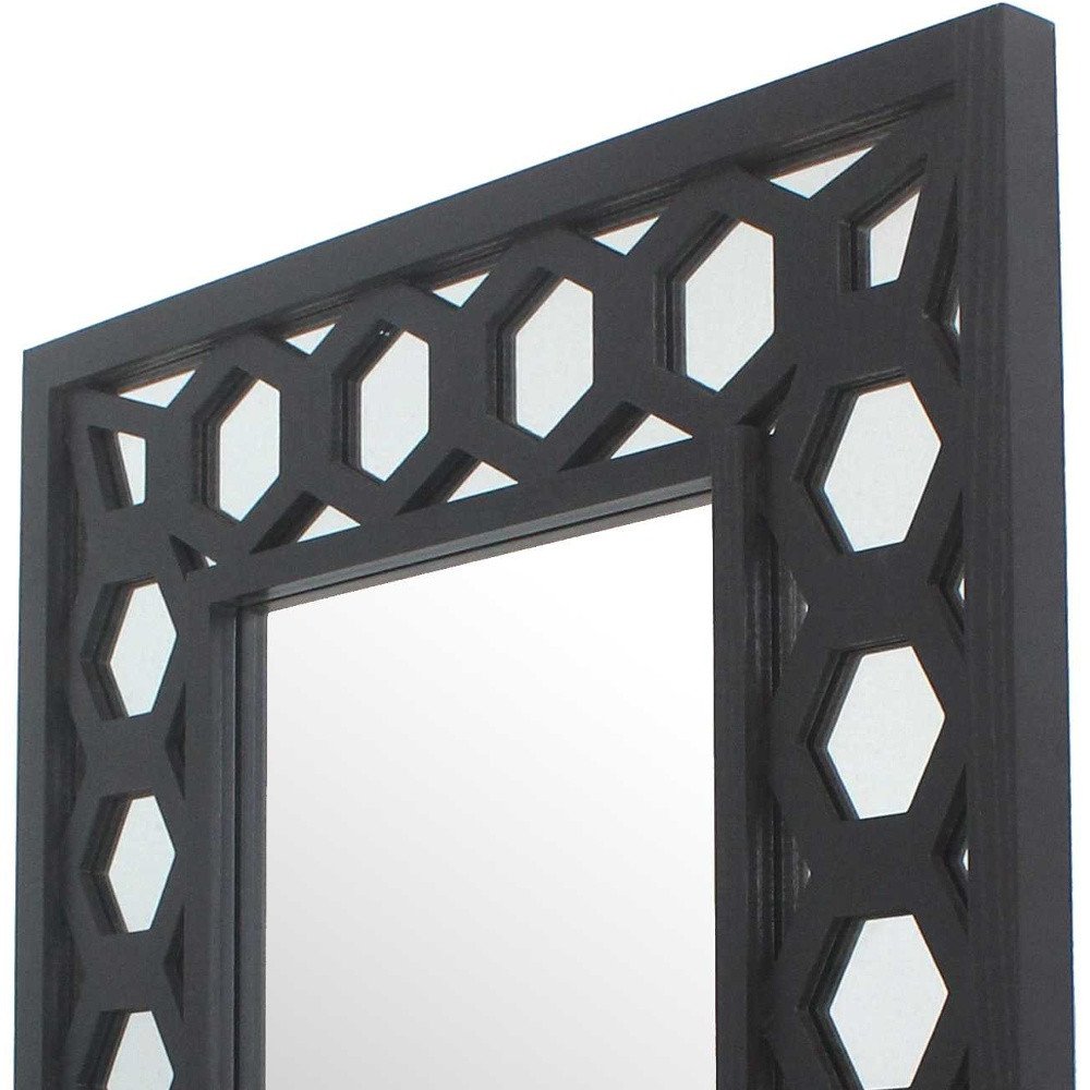 Black Square Accent Mirror  Warm Home View