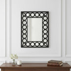 Black Square Accent Mirror  Warm Home View