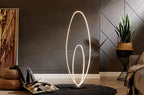 Milan Chrome LED 65" Floor Lamp // Dimmable  Warm Home View