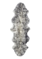 Gradient Grey Animal Print Area Rug  Warm Home View