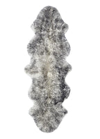 Gradient Grey Animal Print Area Rug  Warm Home View