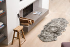 Gradient Grey Animal Print Area Rug  Warm Home View