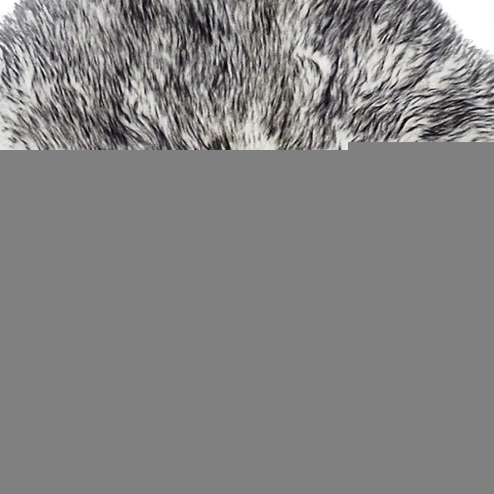 Gradient Grey Animal Print Area Rug  Warm Home View