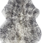 Gradient Grey Animal Print Area Rug  Warm Home View