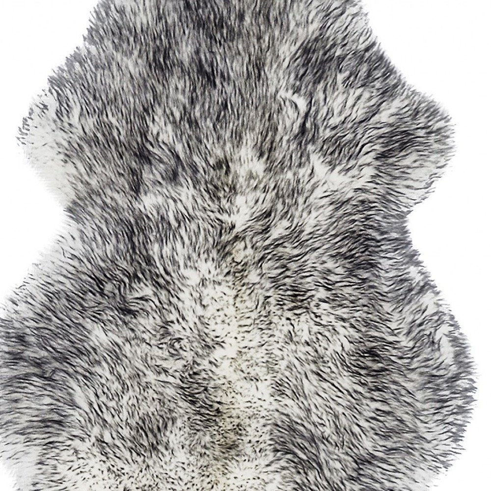 Gradient Grey Animal Print Area Rug  Warm Home View