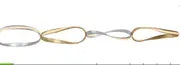 Prague Horizontal Chandelier // Gold & Chrome  Warm Home View