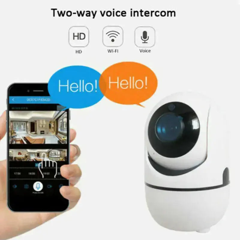 Indoor Home Security Camera Night Vision Baby Pet Monitor