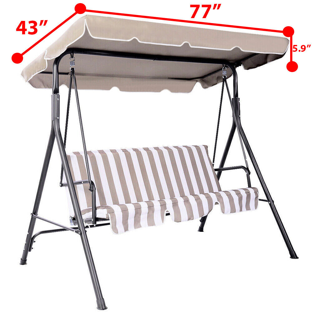 Patio Garden Swing Canopy Replacement - Polyester, 1-Pc  Warm Home View