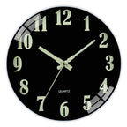 Authentic Hendas Luminous Wall Clock - Stylish Wooden Design  Warm Home View