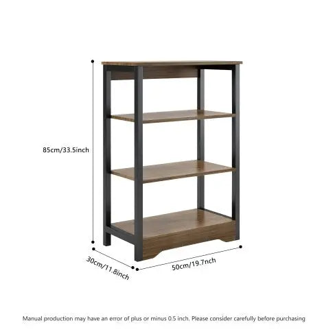 Storage Shelves,Flower Shelves, Book Shelf,Shelving Unit, Adjustable Foot Pads, For Living Room, Bedroom, Home Office Color  Wild Oak  Warm Home View