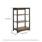 Storage Shelves,Flower Shelves, Book Shelf,Shelving Unit, Adjustable Foot Pads, For Living Room, Bedroom, Home Office Color  Wild Oak  Warm Home View