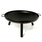 Wood Burning Outdoor Fire Pit - Steel, 2-Piece Set  Warm Home View