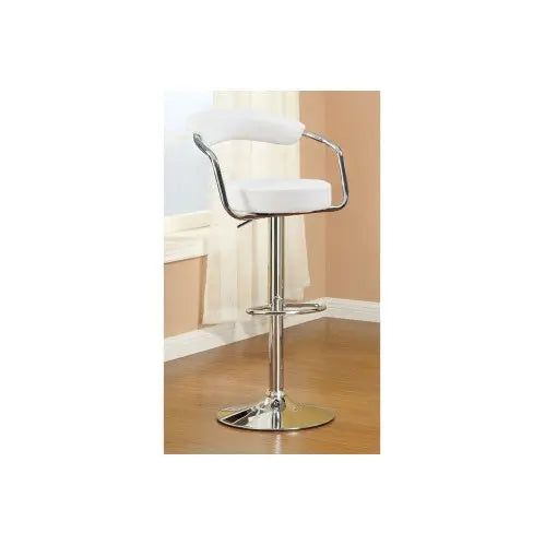 White Swivel Counter Height Bar Stools 2-Piece  Warm Home View