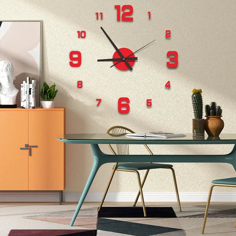Modern Creative Quartz Wall Clock for Living Room  Warm Home View