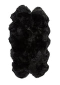 Black Animal Print Area Rug  Warm Home View