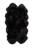 Black Animal Print Area Rug  Warm Home View