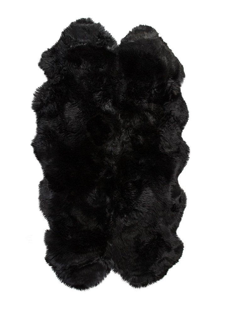Black Animal Print Area Rug  Warm Home View