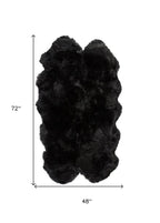 Black Animal Print Area Rug  Warm Home View