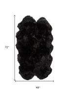 Black Animal Print Area Rug  Warm Home View