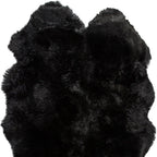 Black Animal Print Area Rug  Warm Home View
