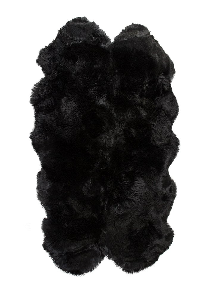 Black Animal Print Area Rug  Warm Home View