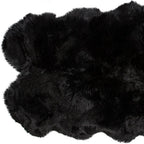 Black Animal Print Area Rug  Warm Home View