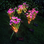 Solar Garden Stake Lights - LED Flower Waterproof, 1-Piece  Warm Home View