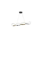 Prague Horizontal Chandelier // Gold & Chrome  Warm Home View