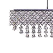 Cinderella Crystal Rectangular Chandelier // 12 Light  Warm Home View